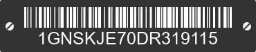 2013 CHEVROLET Suburban 1GNSKJE70DR319115 VIN decoded