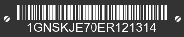 2014 CHEVROLET Suburban 1GNSKJE70ER121314 VIN decoded