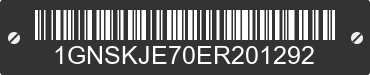 2014 CHEVROLET Suburban 1GNSKJE70ER201292 VIN decoded