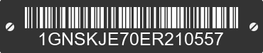 2014 CHEVROLET Suburban 1GNSKJE70ER210557 VIN decoded