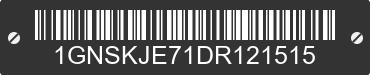 2013 CHEVROLET Suburban 1GNSKJE71DR121515 VIN decoded