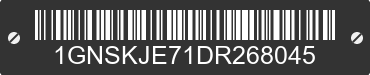 2013 CHEVROLET Suburban 1GNSKJE71DR268045 VIN decoded