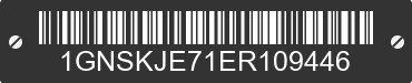 2014 CHEVROLET Suburban 1GNSKJE71ER109446 VIN decoded