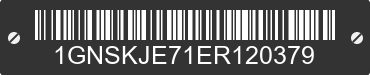 2014 CHEVROLET Suburban 1GNSKJE71ER120379 VIN decoded