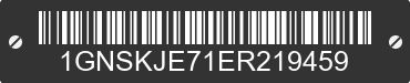 2014 CHEVROLET Suburban 1GNSKJE71ER219459 VIN decoded