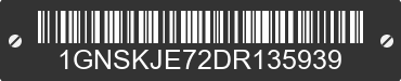 2013 CHEVROLET Suburban 1GNSKJE72DR135939 VIN decoded