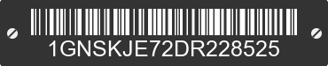2013 CHEVROLET Suburban 1GNSKJE72DR228525 VIN decoded