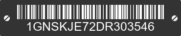 2013 CHEVROLET Suburban 1GNSKJE72DR303546 VIN decoded