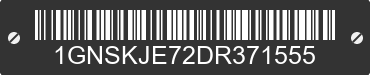 2013 CHEVROLET Suburban 1GNSKJE72DR371555 VIN decoded