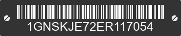 2014 CHEVROLET Suburban 1GNSKJE72ER117054 VIN decoded