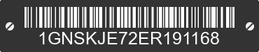 2014 CHEVROLET Suburban 1GNSKJE72ER191168 VIN decoded