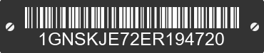 2014 CHEVROLET Suburban 1GNSKJE72ER194720 VIN decoded