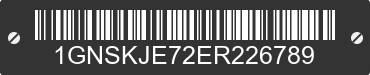 2014 CHEVROLET Suburban 1GNSKJE72ER226789 VIN decoded