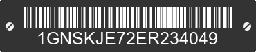 2014 CHEVROLET Suburban 1GNSKJE72ER234049 VIN decoded