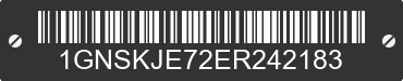 2014 CHEVROLET Suburban 1GNSKJE72ER242183 VIN decoded