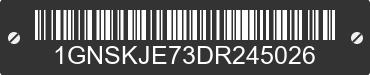 2013 CHEVROLET Suburban 1GNSKJE73DR245026 VIN decoded