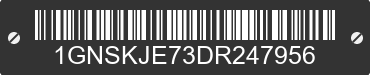 2013 CHEVROLET Suburban 1GNSKJE73DR247956 VIN decoded