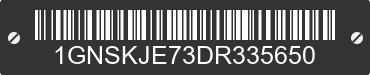 2013 CHEVROLET Suburban 1GNSKJE73DR335650 VIN decoded