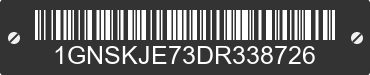 2013 CHEVROLET Suburban 1GNSKJE73DR338726 VIN decoded