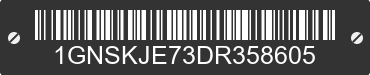 2013 CHEVROLET Suburban 1GNSKJE73DR358605 VIN decoded