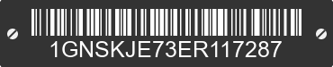 2014 CHEVROLET Suburban 1GNSKJE73ER117287 VIN decoded