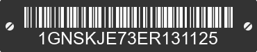 2014 CHEVROLET Suburban 1GNSKJE73ER131125 VIN decoded