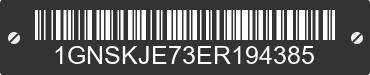 2014 CHEVROLET Suburban 1GNSKJE73ER194385 VIN decoded