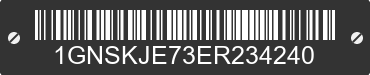 2014 CHEVROLET Suburban 1GNSKJE73ER234240 VIN decoded