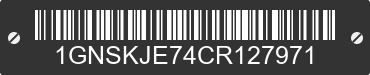 2012 CHEVROLET Suburban 1GNSKJE74CR127971 VIN decoded