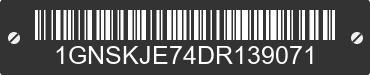 2013 CHEVROLET Suburban 1GNSKJE74DR139071 VIN decoded