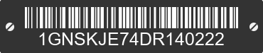 2013 CHEVROLET Suburban 1GNSKJE74DR140222 VIN decoded