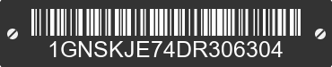 2013 CHEVROLET Suburban 1GNSKJE74DR306304 VIN decoded