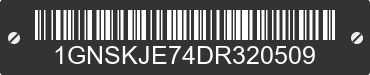 2013 CHEVROLET Suburban 1GNSKJE74DR320509 VIN decoded