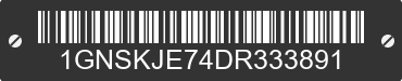 2013 CHEVROLET Suburban 1GNSKJE74DR333891 VIN decoded