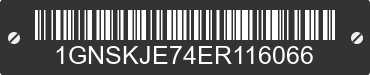 2014 CHEVROLET Suburban 1GNSKJE74ER116066 VIN decoded