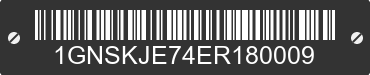 2014 CHEVROLET Suburban 1GNSKJE74ER180009 VIN decoded