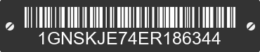 2014 CHEVROLET Suburban 1GNSKJE74ER186344 VIN decoded