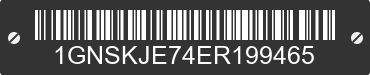 2014 CHEVROLET Suburban 1GNSKJE74ER199465 VIN decoded