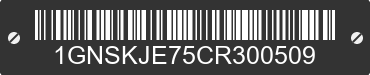 2012 CHEVROLET Suburban 1GNSKJE75CR300509 VIN decoded