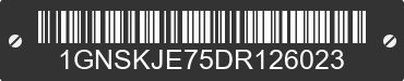 2013 CHEVROLET Suburban 1GNSKJE75DR126023 VIN decoded