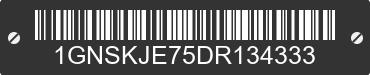 2013 CHEVROLET Suburban 1GNSKJE75DR134333 VIN decoded