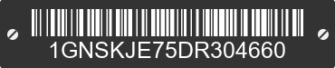 2013 CHEVROLET Suburban 1GNSKJE75DR304660 VIN decoded