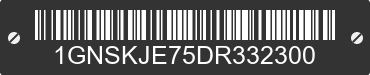 2013 CHEVROLET Suburban 1GNSKJE75DR332300 VIN decoded
