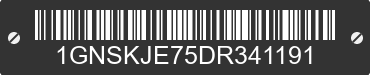 2013 CHEVROLET Suburban 1GNSKJE75DR341191 VIN decoded