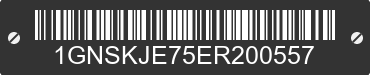 2014 CHEVROLET Suburban 1GNSKJE75ER200557 VIN decoded