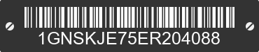 2014 CHEVROLET Suburban 1GNSKJE75ER204088 VIN decoded