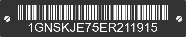 2014 CHEVROLET Suburban 1GNSKJE75ER211915 VIN decoded