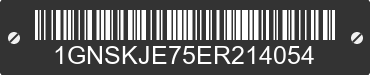 2014 CHEVROLET Suburban 1GNSKJE75ER214054 VIN decoded
