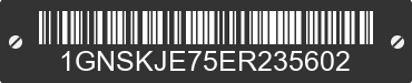 2014 CHEVROLET Suburban 1GNSKJE75ER235602 VIN decoded