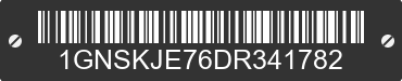 2013 CHEVROLET Suburban 1GNSKJE76DR341782 VIN decoded